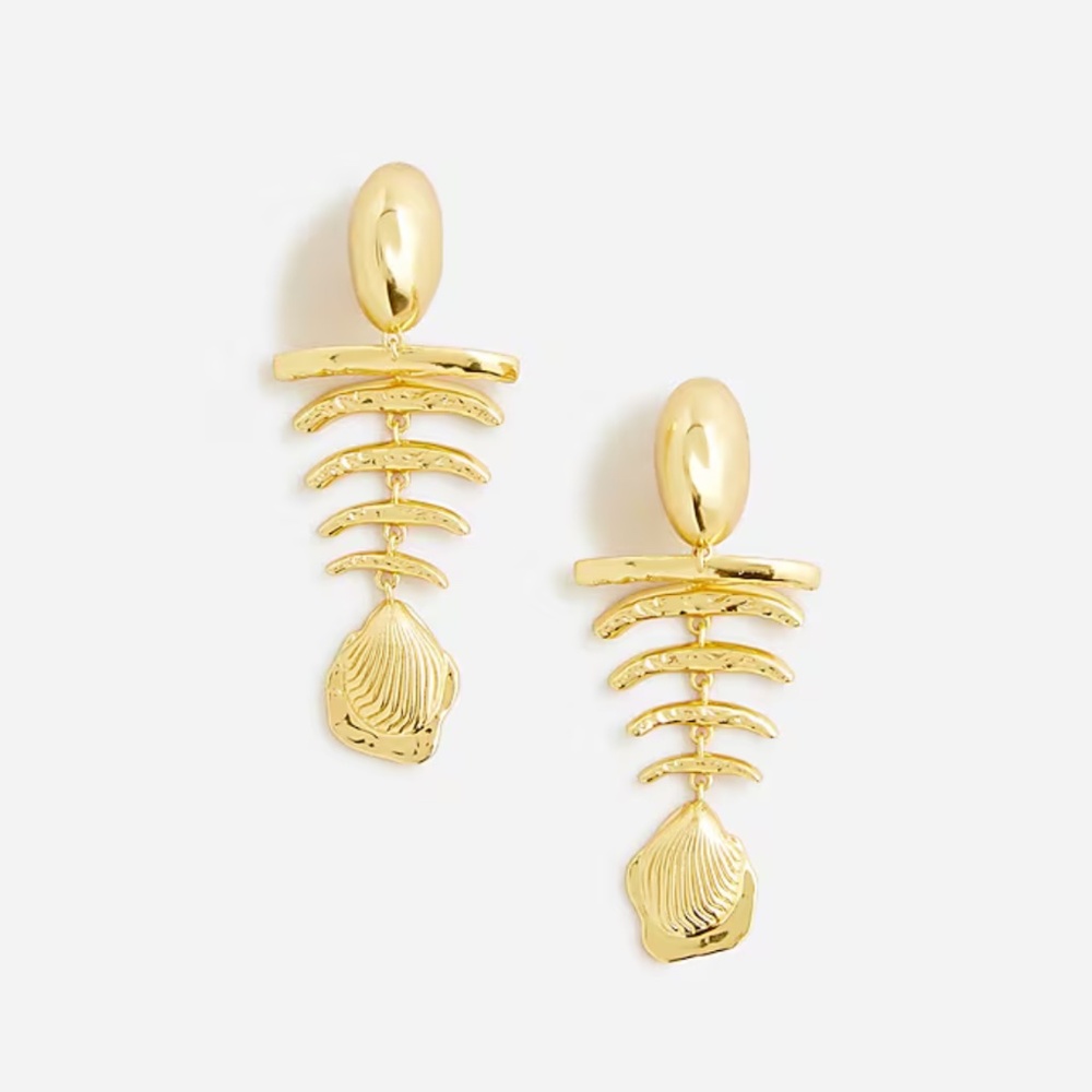 Fish-bone earrings